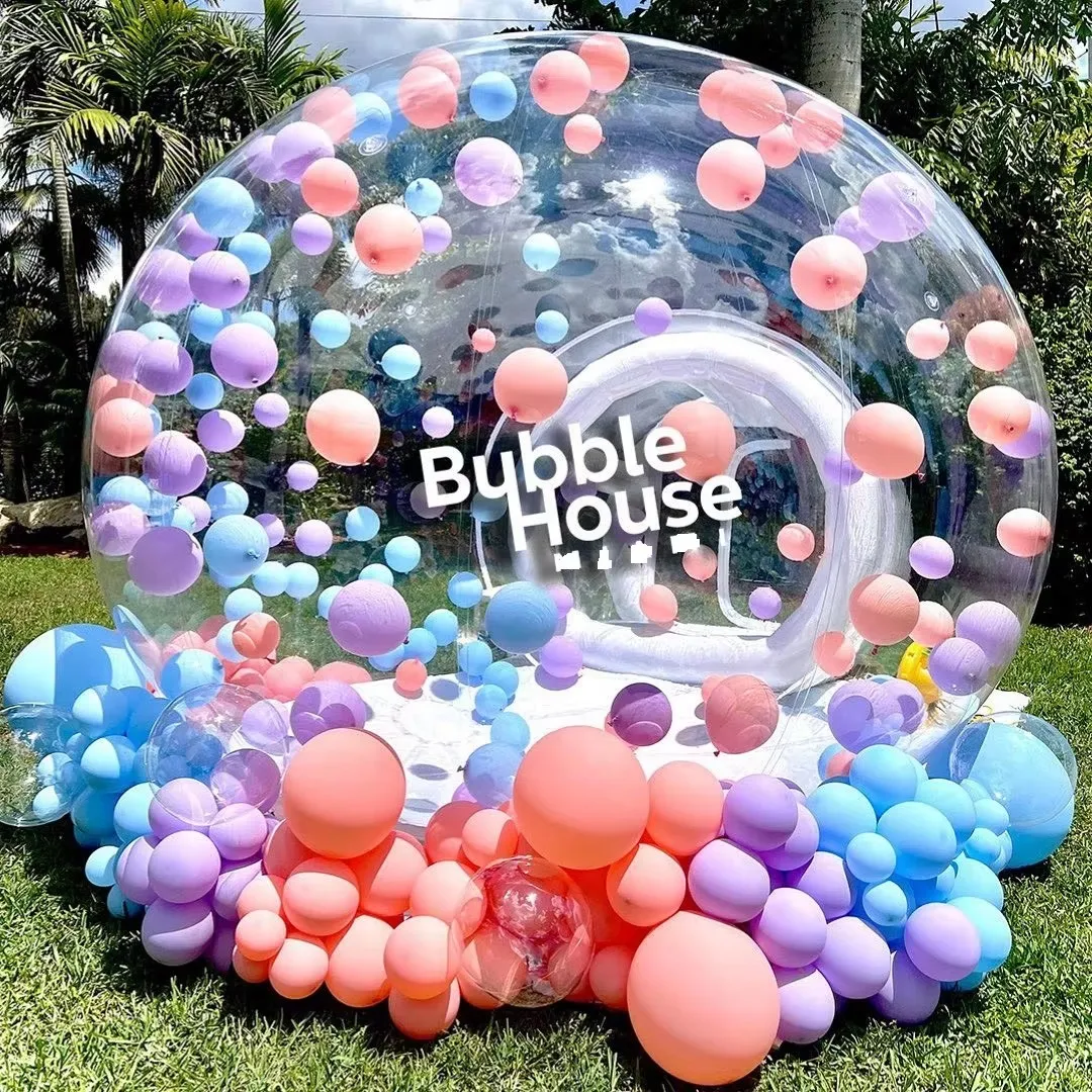 Bubble house gonfiabile spedizione gratuita 8.2/10/13 piedi palloncino per feste all'aperto per bambini cupola gonfiabile trasparente con soffiatore