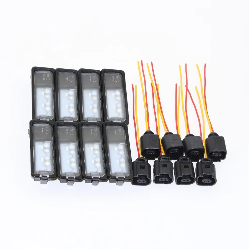 

8 шт. новый сигнальный номерной фонарь и вилка для Polo Golf MK7 Passat B7 Scirocco Amarok New Beetle 35D943021A 35D 943 021 A