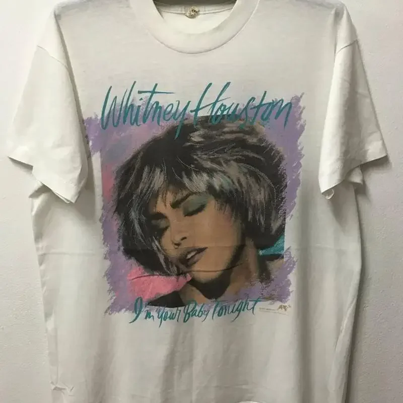 Vintage90S 1991 Whitney Houston I'M Your Baby Tonight T Shirt Ahn01420