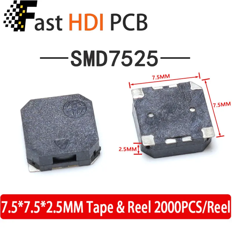 SMD Buzzer Active Passive 8530/7525/5020/9650 etc./High Temp Resistant RoHS/Multiple Models & Voltages(3V/5V)/Factory Direct SMD