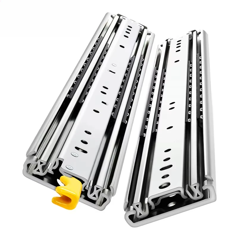 Heavy Duty Drawer Slide 10-80 Full Extension, Side Mounted Steel Ball Bearing Rail for Kitchen and Commercial