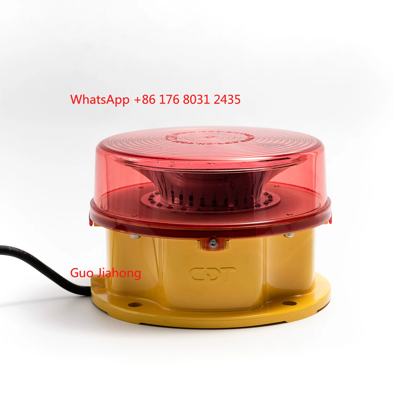 

Medium Intensity Aviation Red Light with (IR) GPS Wireless Flash Synchronization 2000cd Obstruction Light