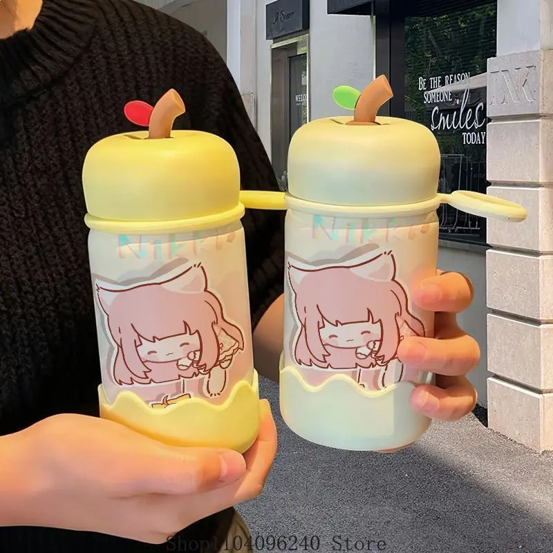 لانهائي نيكي أنيمي تأثيري كوب قارورة عازلة 316 الفولاذ المقاوم للصدأ مع حلقة رفع جيب كوب ماء التميمة طالب المشجعين هدية #1