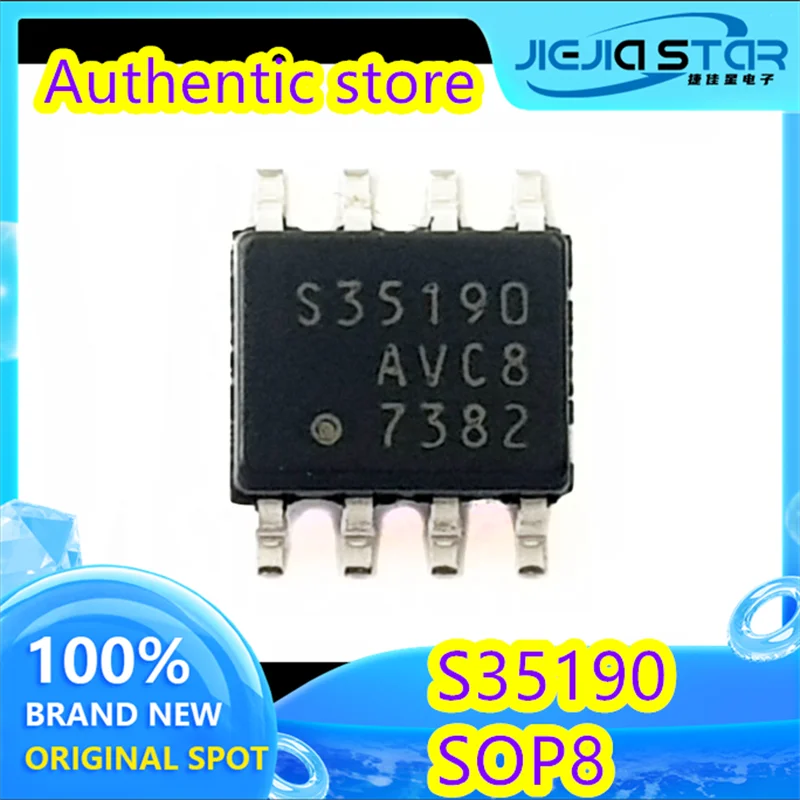 Real-time Clock Chip IC, Easy to Use, S-35190A-J8T1G, S35190, SMD SOP-8, 100% Brand New, Fast Delivery, 4 Pcs, 30 Pcs