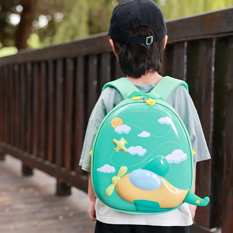 Kids Backpacks for Boy Cartoon Backpacks Cute Backpack Airplane Eggshell Back To School Bags Toddler Backpack Mochilas De Hombre