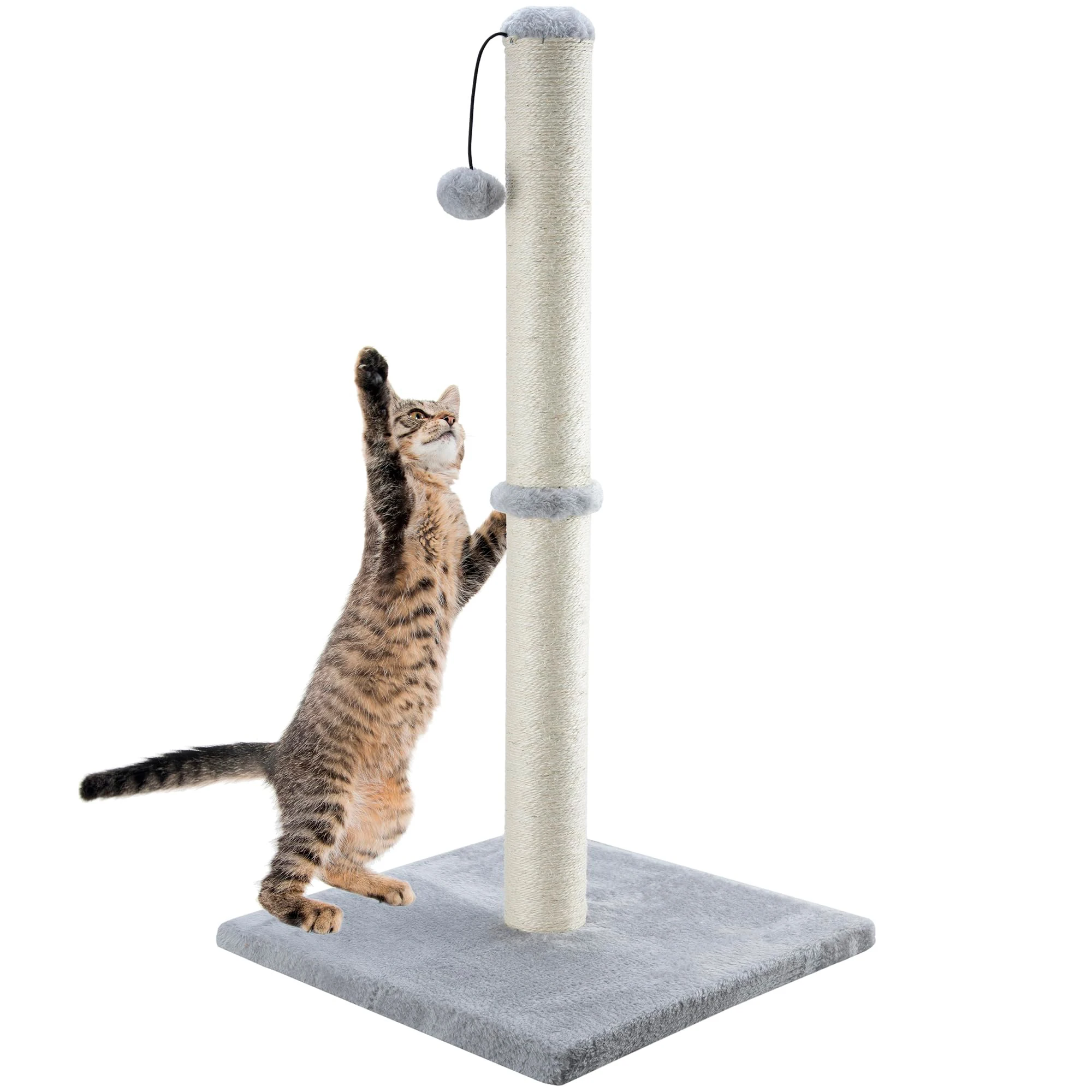 Tall Cat Scratching Posts For Indoor Cats And Kittens Cat Scratchers With Dangling Ball Vertical Scratcher With Premium Sisal