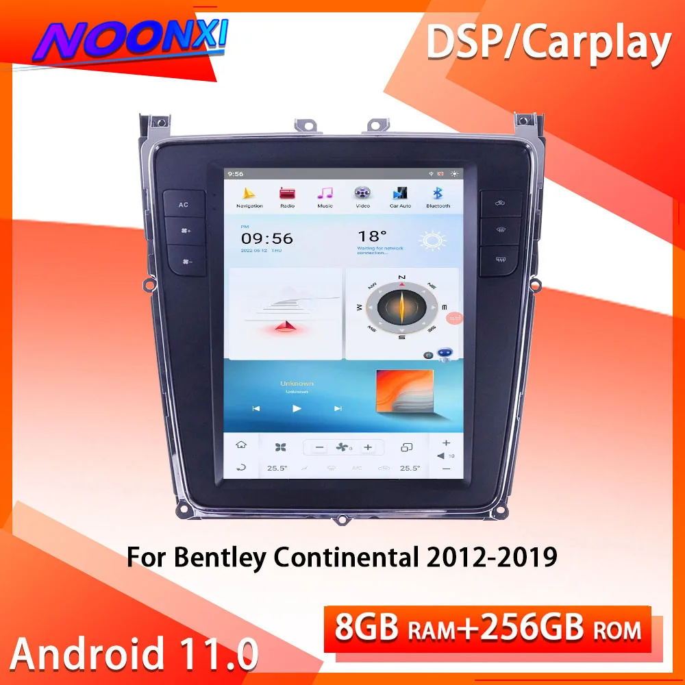 Qualcomm 8-core For Bentley Continental 2012-2019 All In One Car Screen Audio Intelligent Android 12 Car Radio GPS DSP Carplay