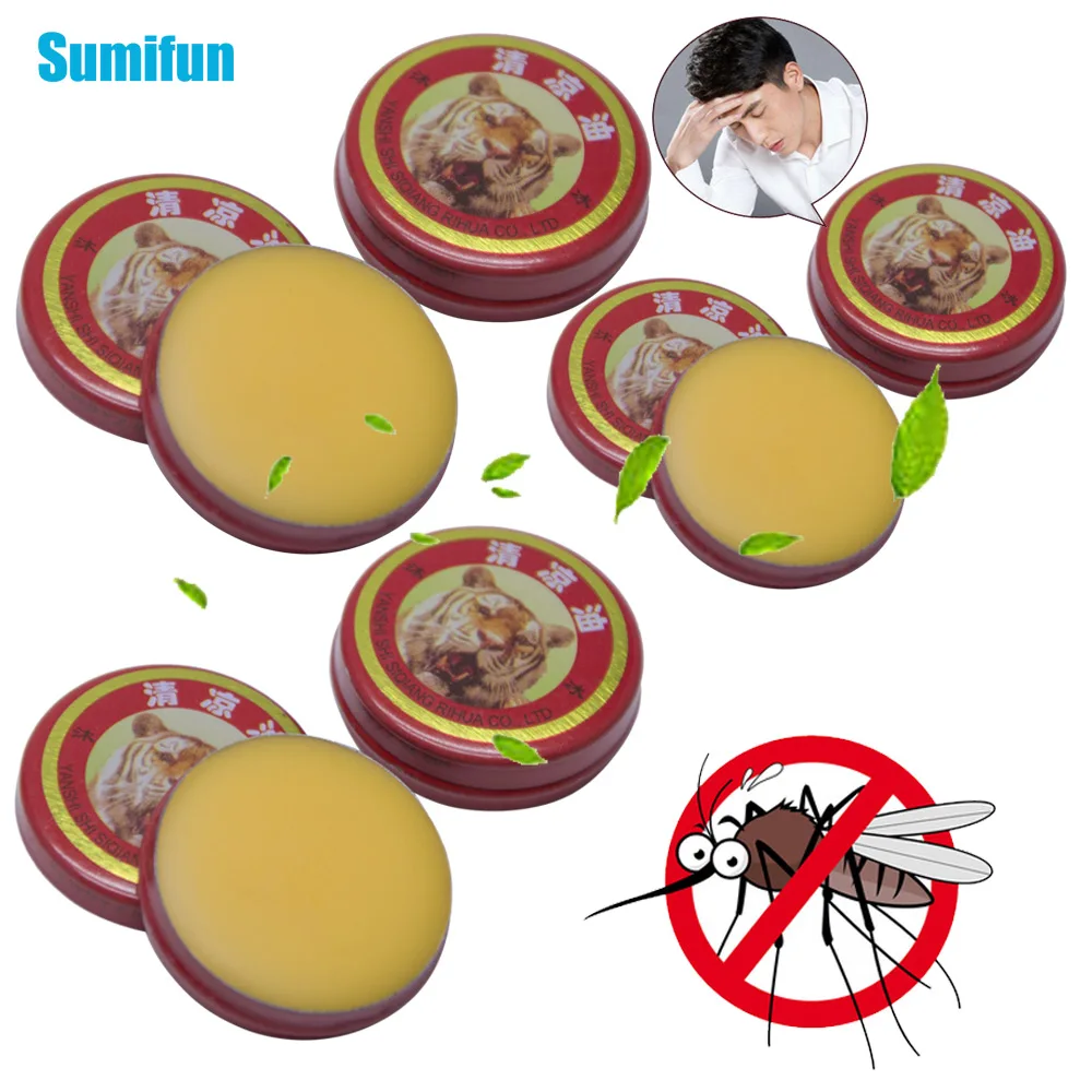 

5/10/20/30/50pcs Tiger Balm Cooling Oil Treat Headache Dizziness Body Fatigue Massage Cream Mosquito Bite Anti Itching Plaster3g