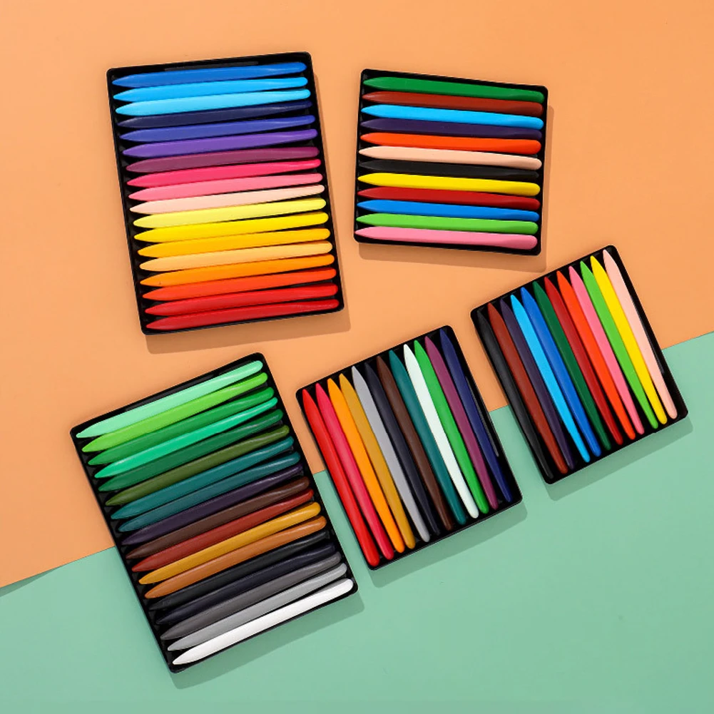 ダブルヘッドプラスチッククレヨン、汚れない、アート、学習、文房具、家庭用および学校用