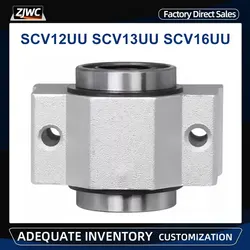1PC Ball Bearing Rodamientos SCV12UU SCV13UU SCV16UU SCV12 SCV13 SC16VUU Linear Bearing Block Diy Slide Units Cnc Router
