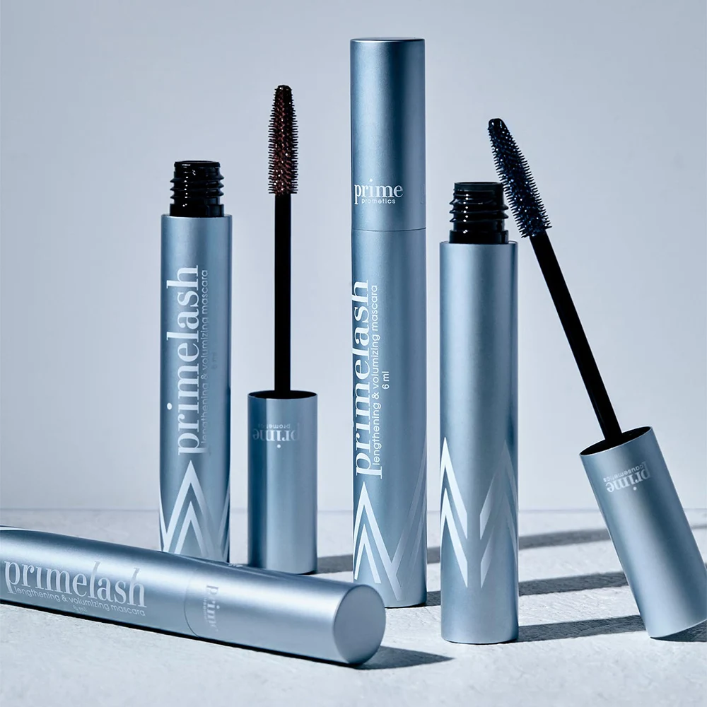 Mascara nero PrimeLash per donne anziane volumizzante di lunghezza incredibile in 2 cappotti a lunga tenuta zero clumps