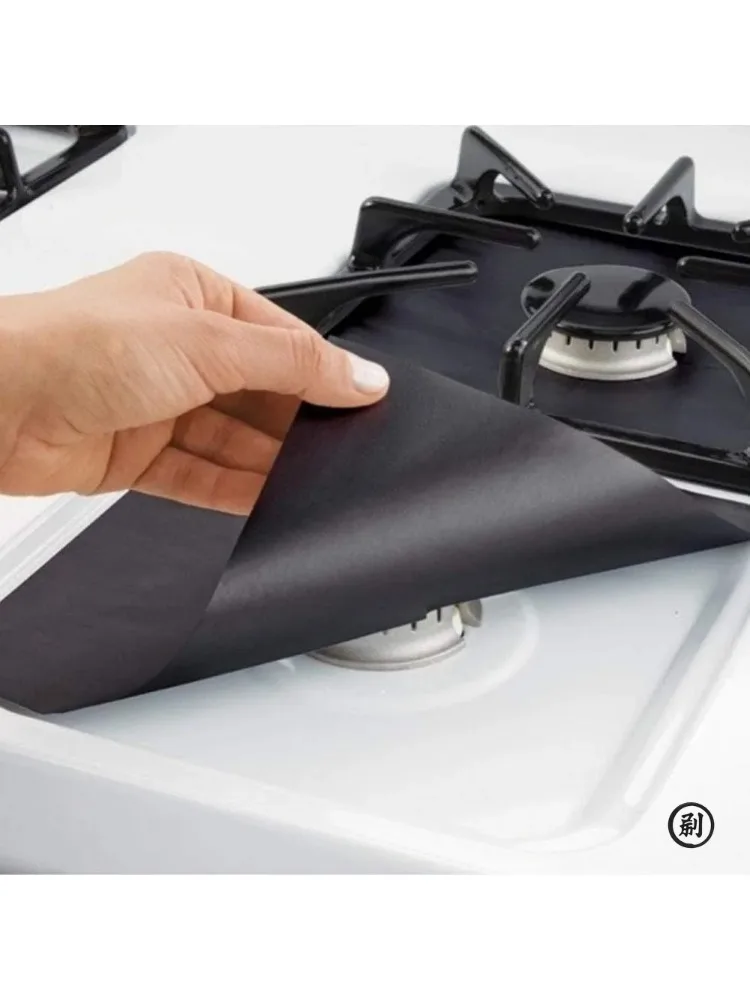 Couvre-cuisinière antiadhésif, protection pour cuisinière à gaz, résistant à la chaleur, découpable, facile à nettoyer, protection pour couvercle de four, 4/6 pièces