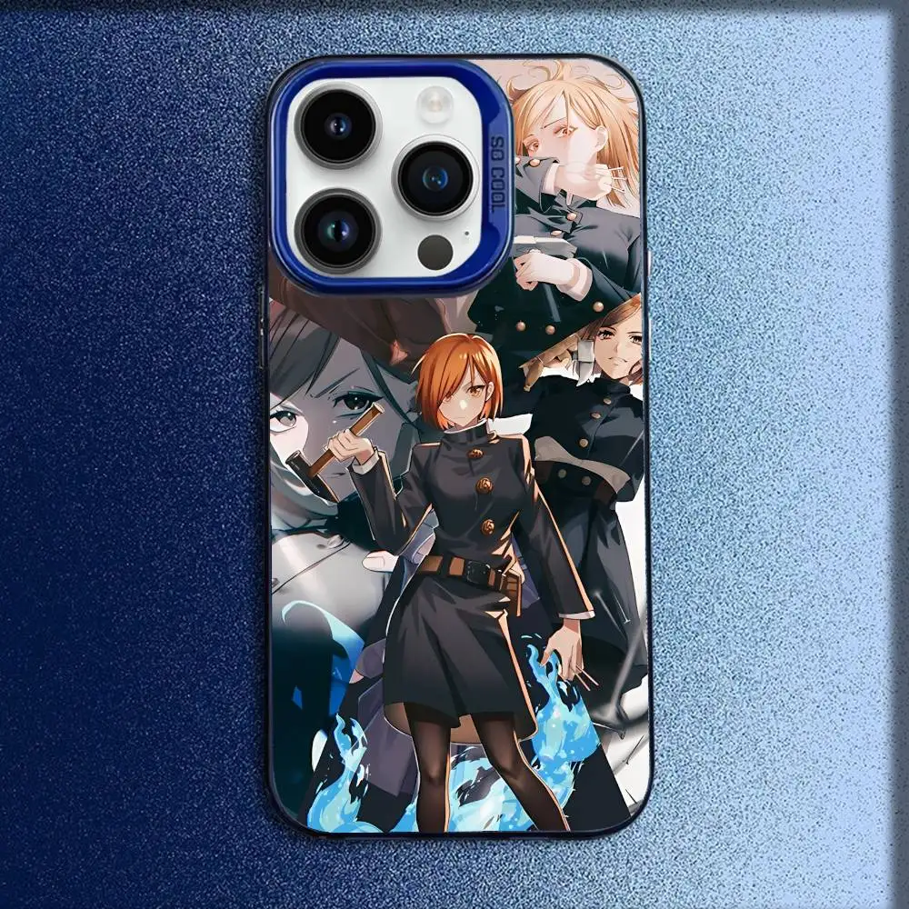 J-Jujutsu Nobara Kaisen Kugisaki Phone Case For iPhone 17,16,15,14,13,12,11,Pro,Max,Plus,E,SE4,Air,Mini Blue IMD Box