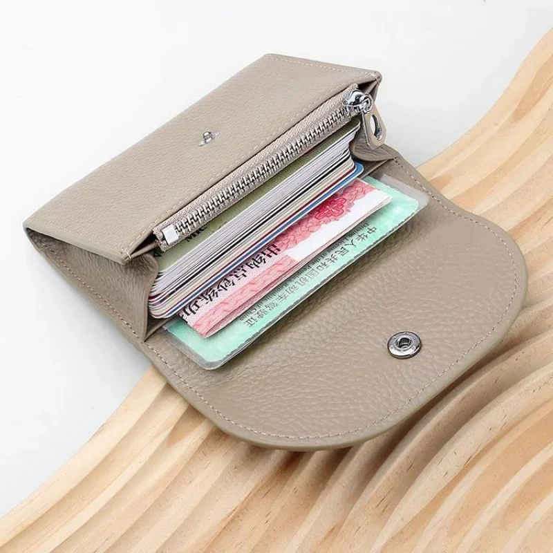 

Ultra-thin Coin Purse Men's Short Mini Simple Small Wallet Women's Card Holder Coin Pouch Card Sleeve2024New