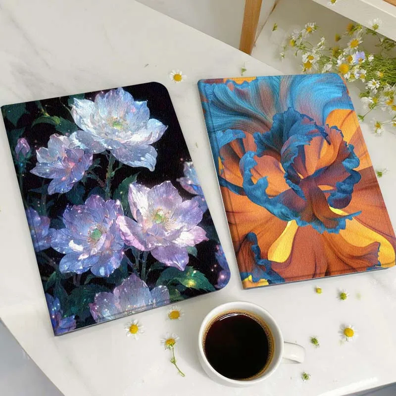 

Shimmering Crystal Flower Gift Tablet Case For Huawei Honor MatePad MediaPad Air 5 6 7 11 V6 V7 V8 V9 X9 X8 T10 T10s C5e T5