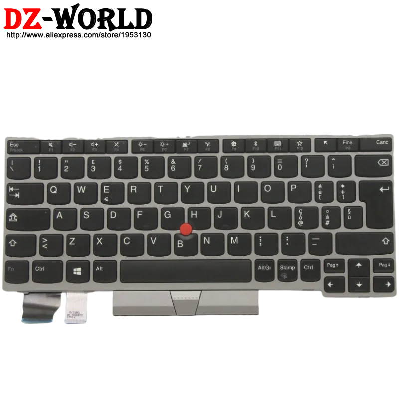 Teclado plateado SPA PT BG BR para Lenovo Thinkpad X280 A285 X390 X395 L13 Yoga G1 01YP834 01YP802 01YP833 01YP805 01YP825 01YP801