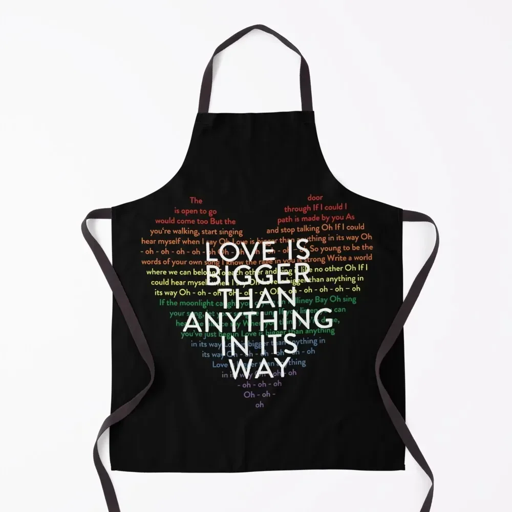 Love is Bigger Apron Kitchens Accessories Kitchen And Home Items Bib For Kitchen with personal logo Apron