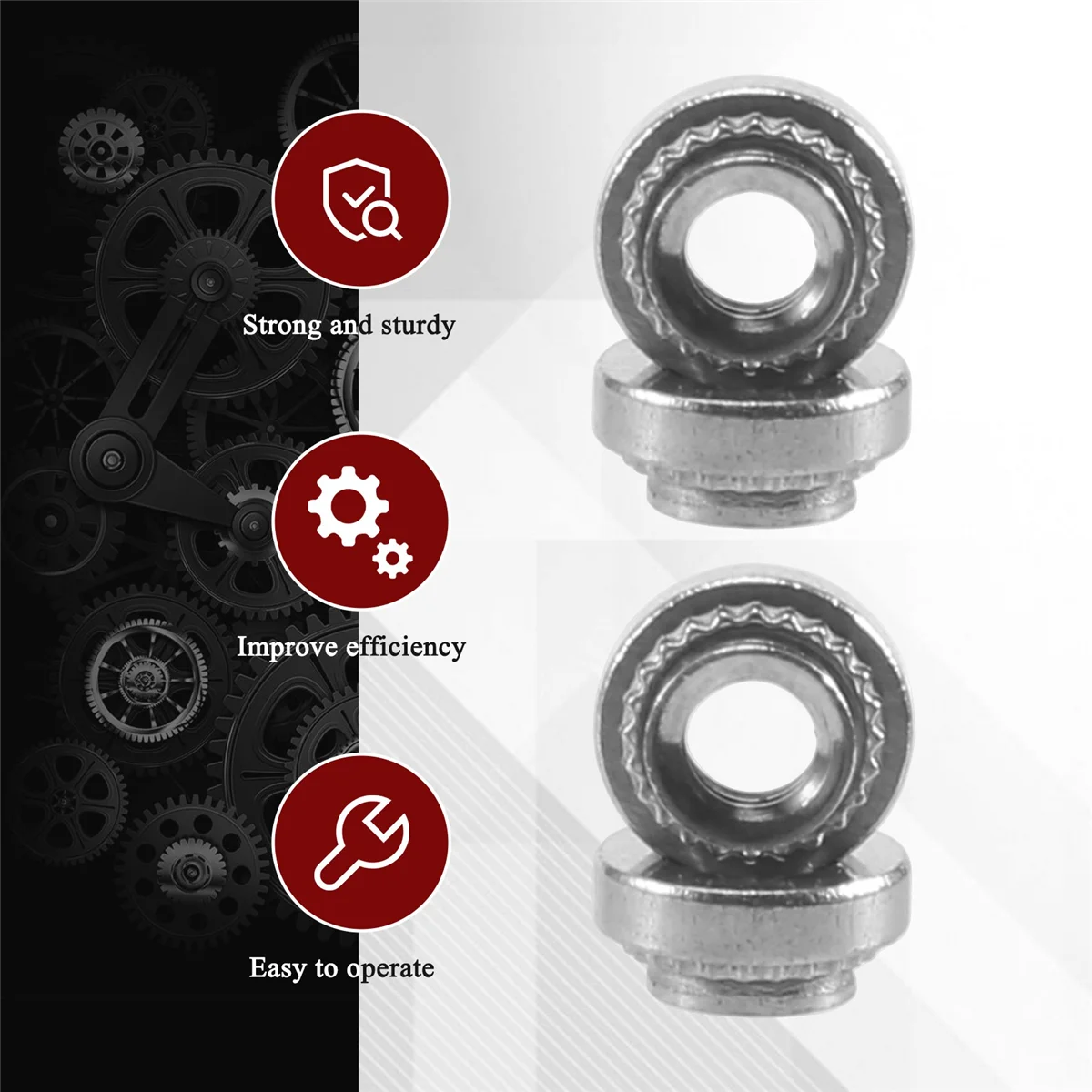 M3 Stainless Steel Self Clinching Rivet Nut Fastener 25pcs