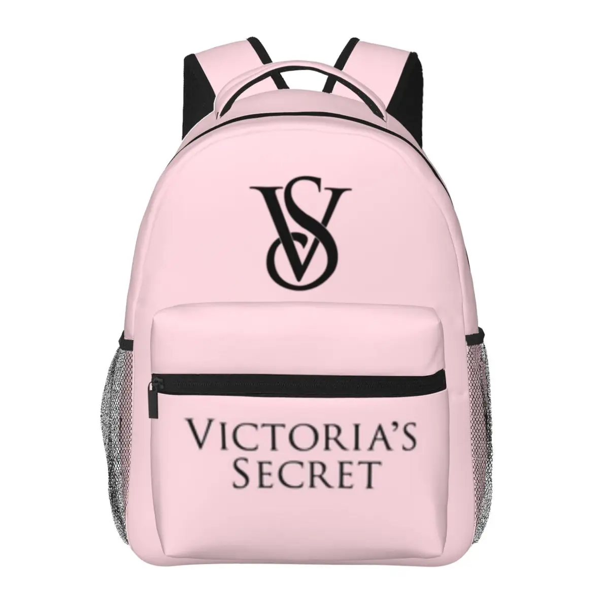 Pink-Victoria-S-Love-Secret Printed Lightweight Casual Schoolbag For School, Outdoor, Shopping, Office 16in