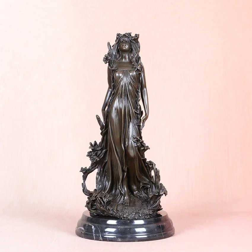 Aphrodite Bronze Statue Greek Myth Goddess of Love Beauty and Fertility Figurine Vintage Art Decor High-end Gifts Home Decor