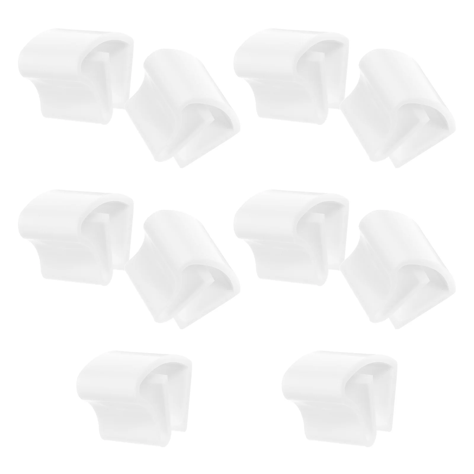 

10Pcs Metal Curtain Tieback Hooks Heavy Duty for Pleated Drapes Easy Installation Drapery Hardware Window Curtain Rail