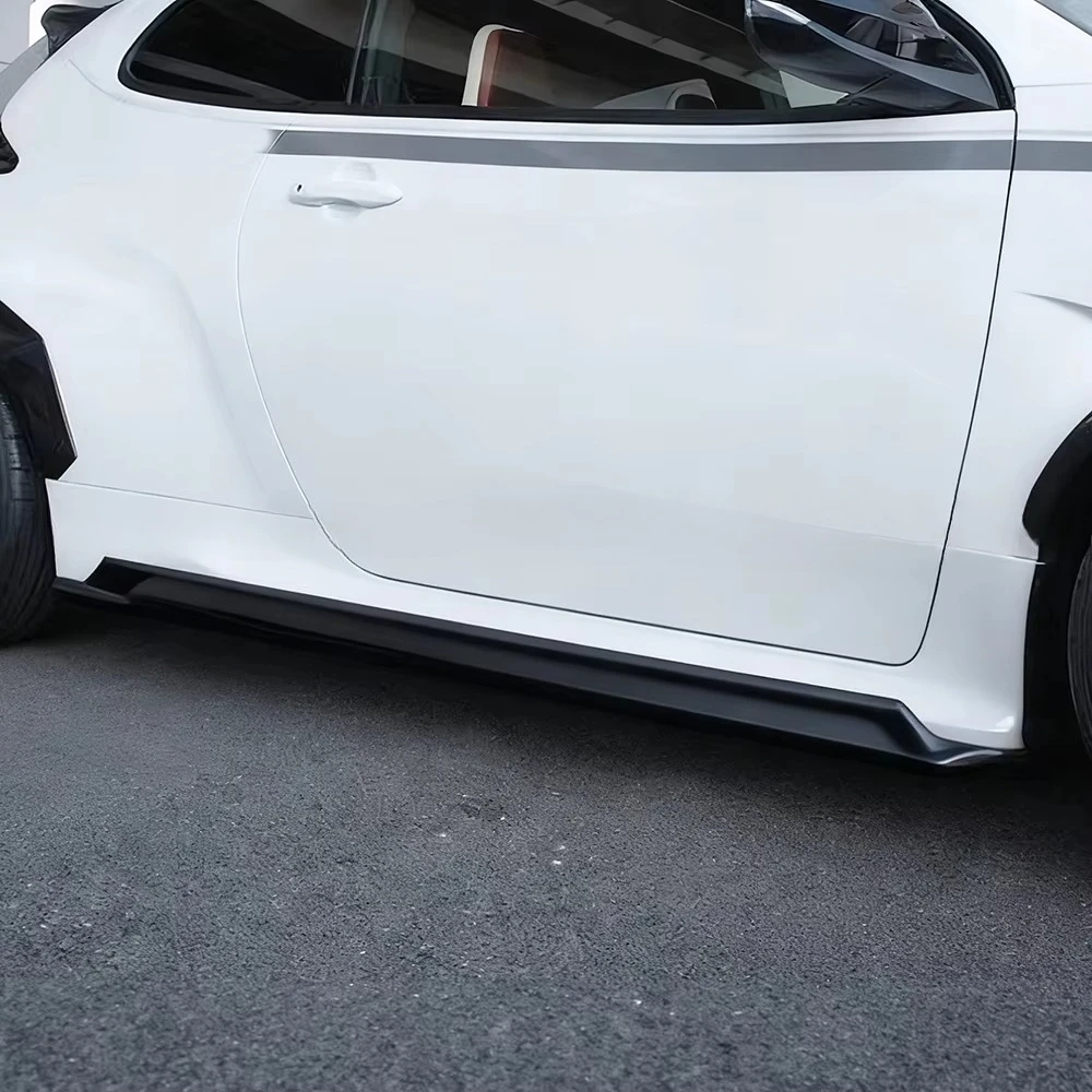 Unpainted Fiberglass GV Style Front Lip and Side Skirts Body Kits for GR YARIS GXPA16 Exterior Upgrade 4