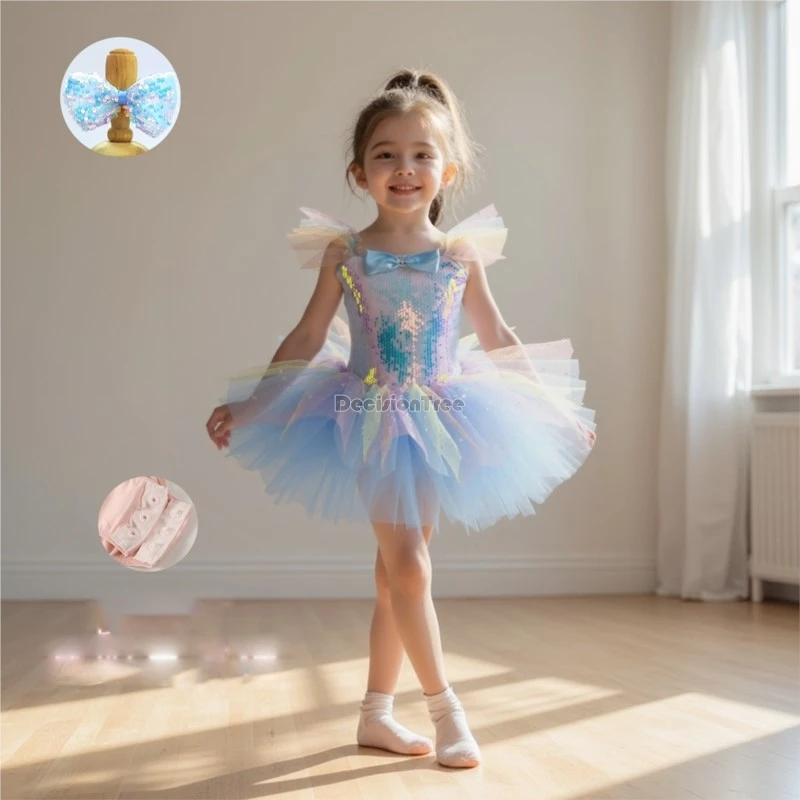 children's ballet performance dress 2026 Girls' summer princess skirt kids' ballet dance dress stage performances costume
