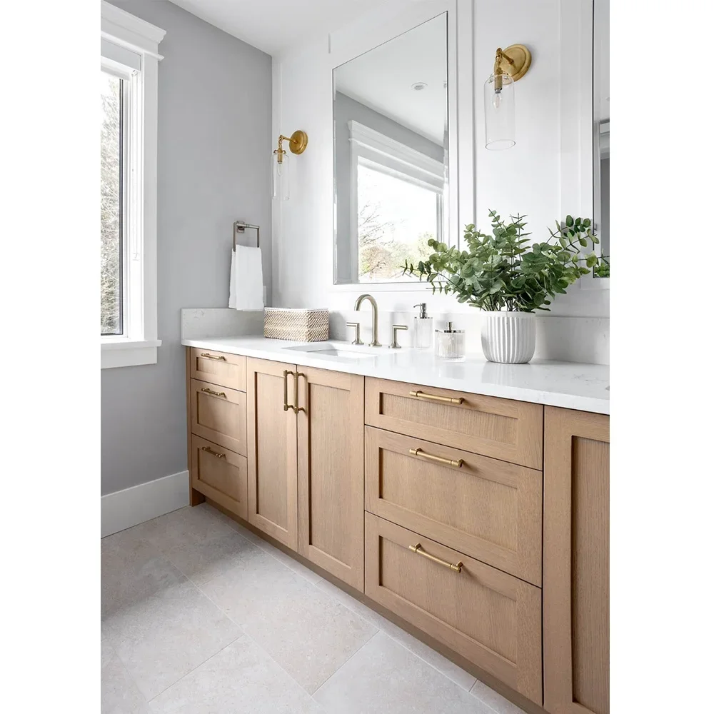 

'Hangzhou Artisan Classic Shaker Solid Wood Double Sink Bathroom Vanity