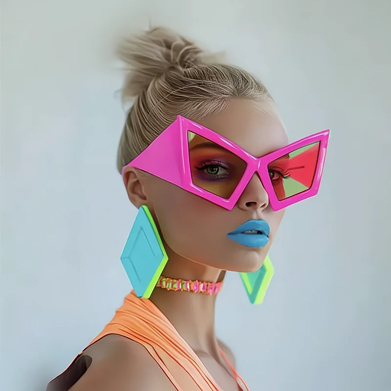 

MODFANS Women Fashion Sunglasses Party Oversized Personality Decorative Eyewear Trendy Accessory for Ladies