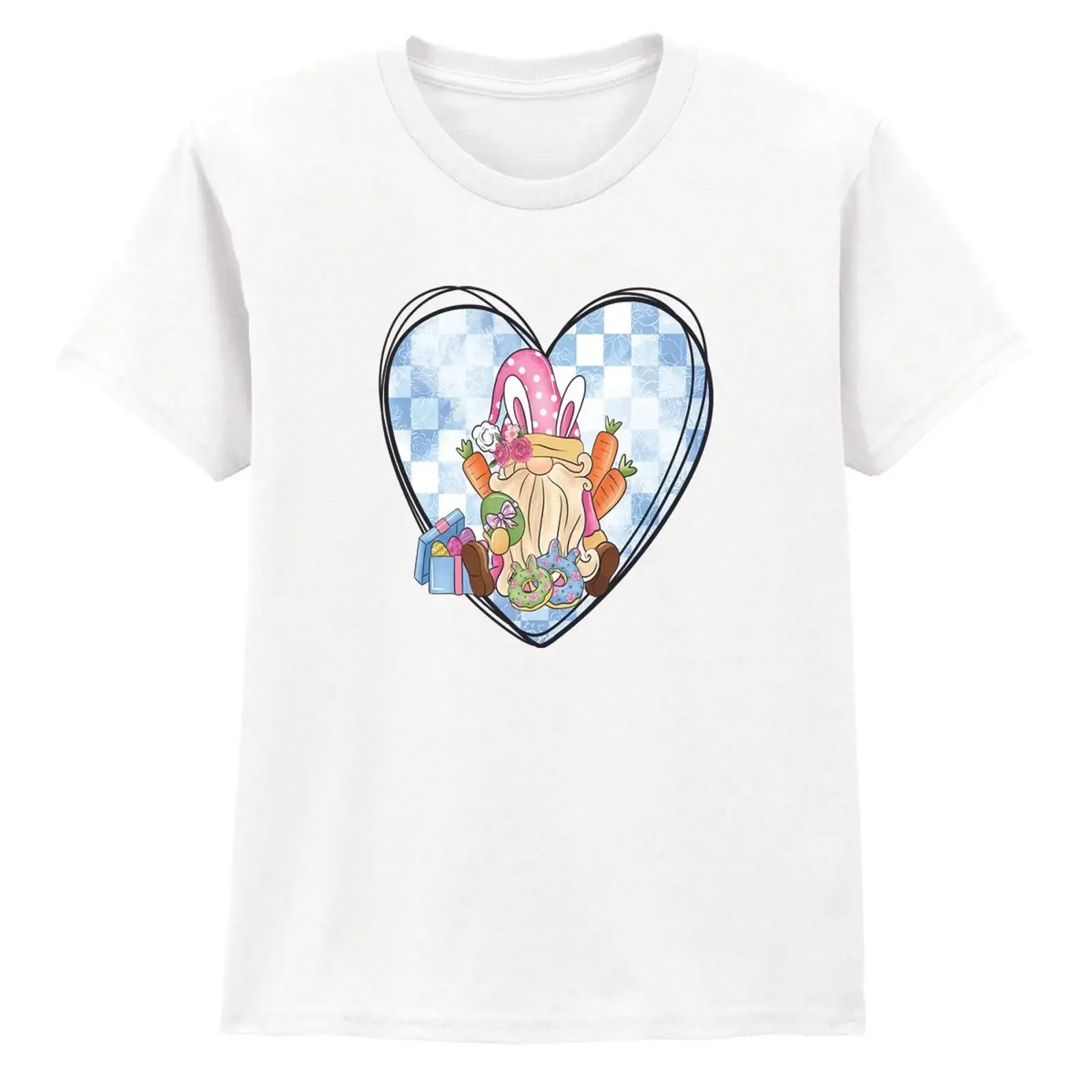 Camiseta Blumen Osterwichtel para mujer, diseño de conejo, regalo de Pascua para ella, estilo vintage, lavado, elástico, gráfico de moda, unisex, ligeramente elástico