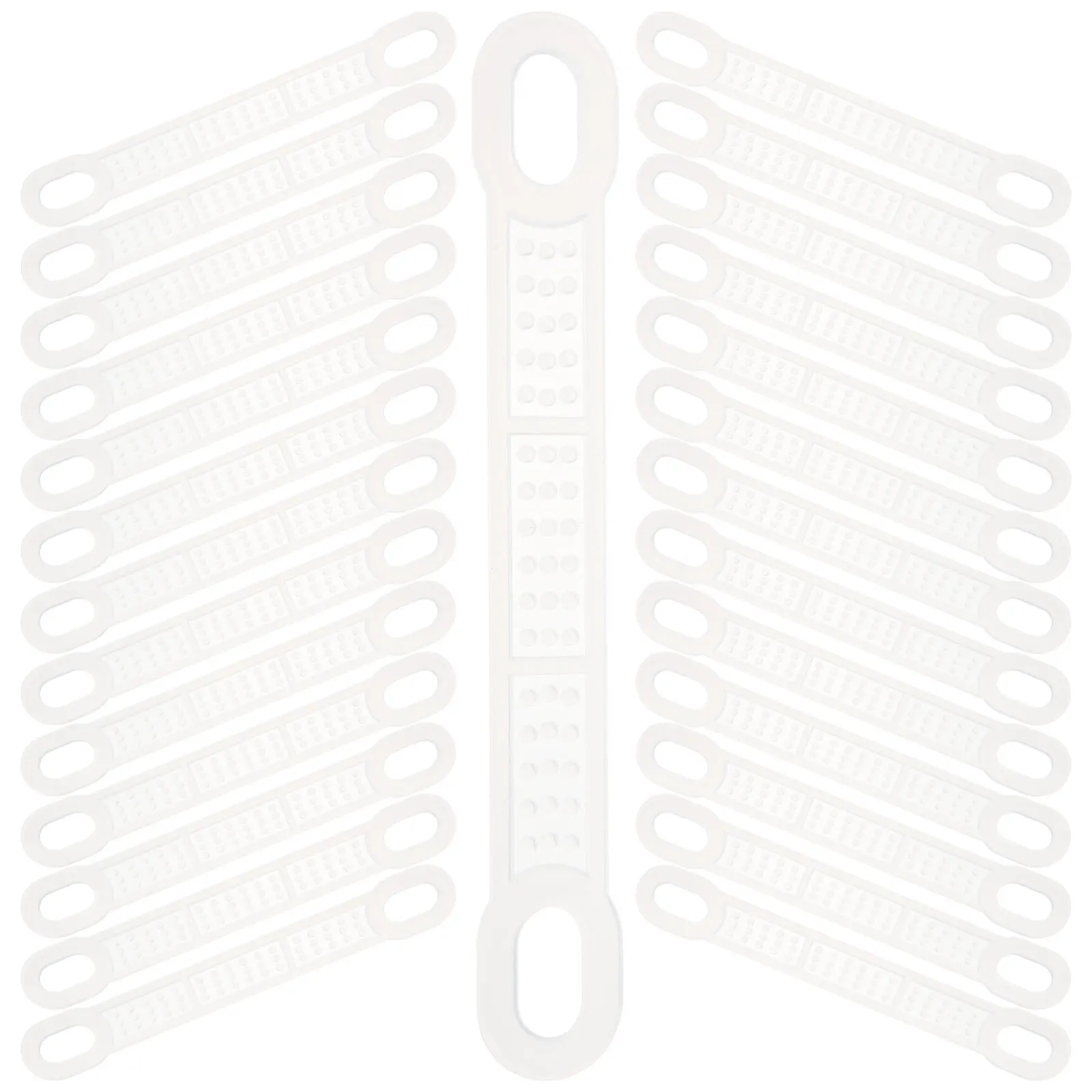 

50pcs Anti Slip Hanger Grips Clothes Strips Transparent Silicone Wardrobe Accessories Reusable Clothing Hanger Strips