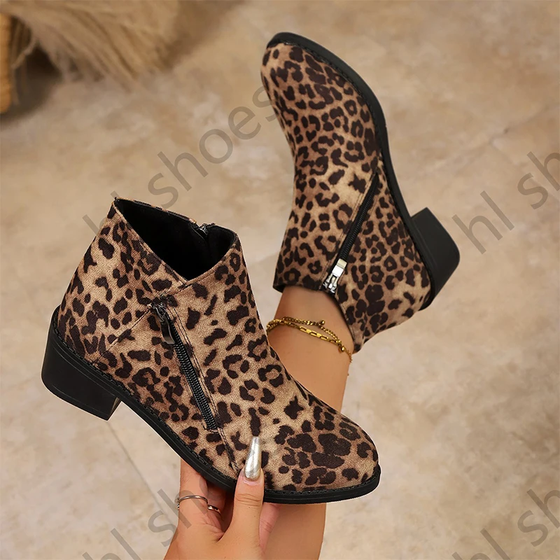 Leopard Women Ankle… - image