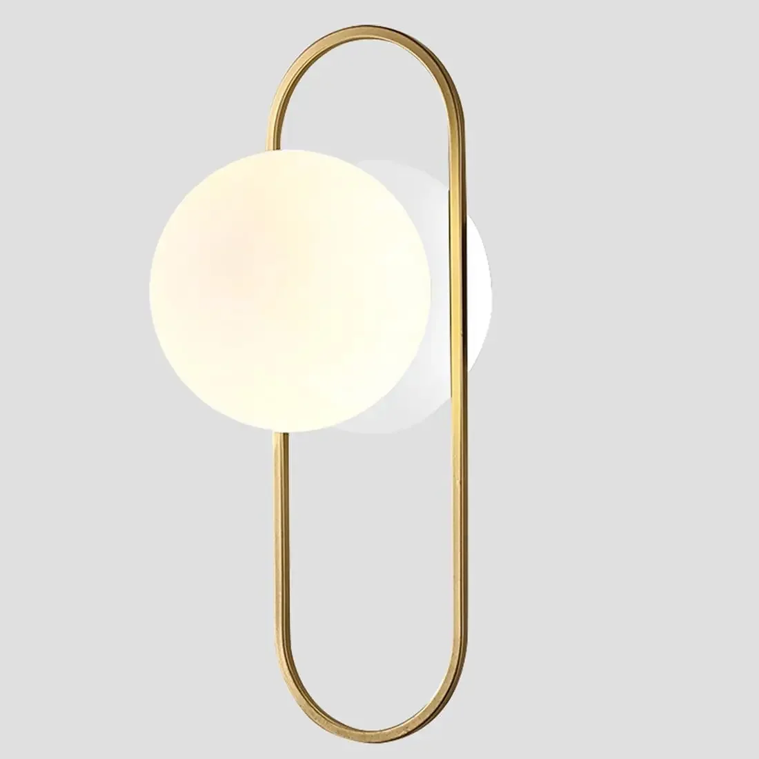 

Mid Century Modern Wall Brass Brushed Gold Wall Glass Globe Wall Lamp Vintage Vanity Bathroom