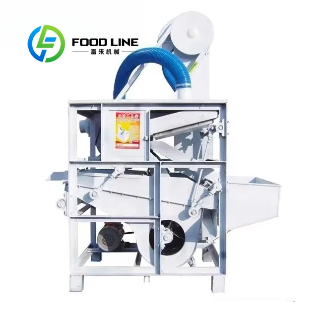 Anti Blocking Grain Seed Cleaning Machine Smooth Material Channel Prevent Seed Stagnation In Continuous Feeding Process