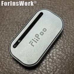 PEL EDC Flipoo Fidget Slider Magnetic Machinery Ding Ding Desk Toy Stainless Steel Stress Relief Toy Fidget Toys For Adults