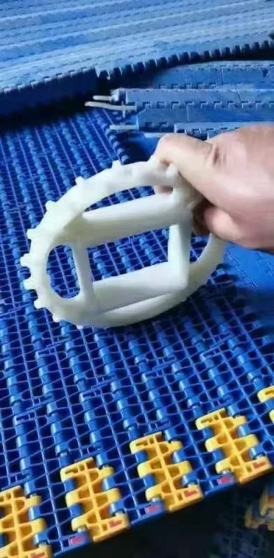 Sabuk Konveyor Bergelombang Sabuk Jaring Modular Rantai Jaring Plastik Modular