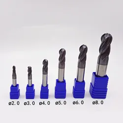 ZCC.CT GM-4B-R1.5/GM-4B-R2.0/GM-4B-R2.0S/GM-4B-R2.5/GM-4B-R3.0/GM-4B-R4.0 GM-4B Four flutes Straight shank Ball End Mills