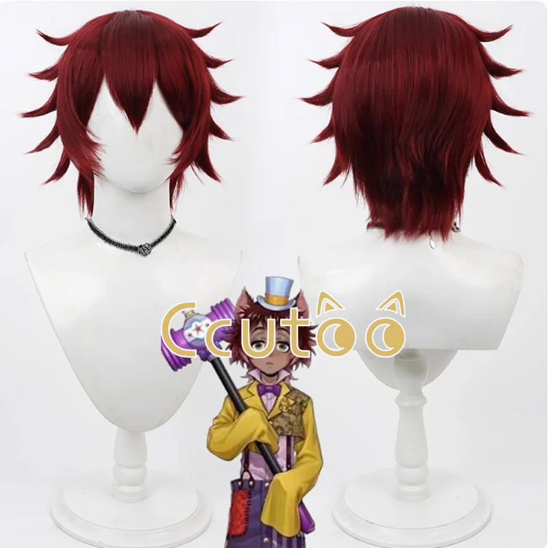 

Аниме Twisted Wonderland Gidel, парик для косплея, длинные термостойкие синтетические волосы, Хэллоуин, карнавал, реквизит для ролевых игр