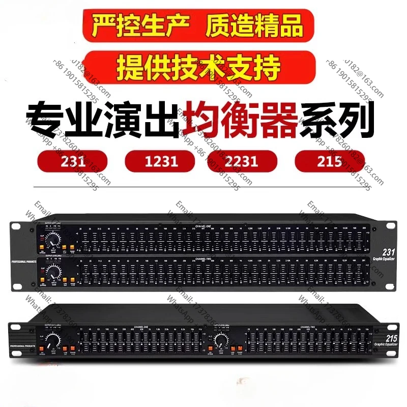 

Equalizer 215 EQ Dual 31 Stage 231/2231 Stage Performance Audio Home Conference Professional Equalizer