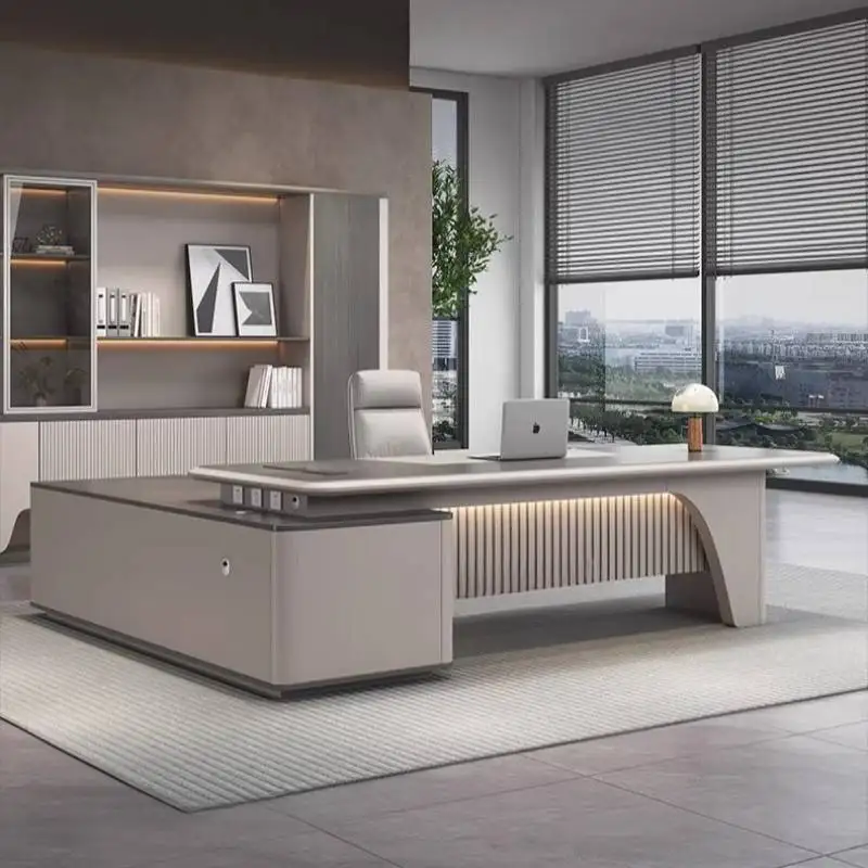 pz-Aesthetic Setup Office Desk Laptop Motivational Craft Table Office Desk Workstation Accessories Schreibtisch Luxury Furniture