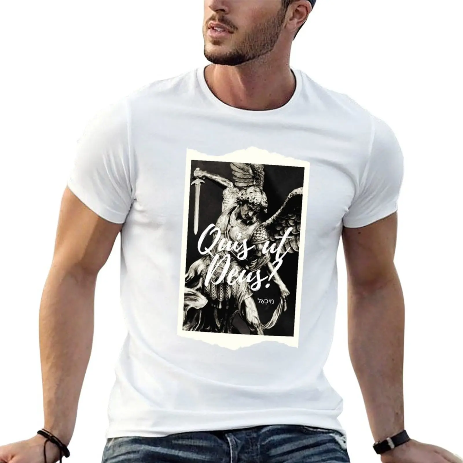Saint Michael St Michael the Archangel, Catholic Archangel T-Shirt t shirts for man graphic tees funny t shirts man T-Shirt