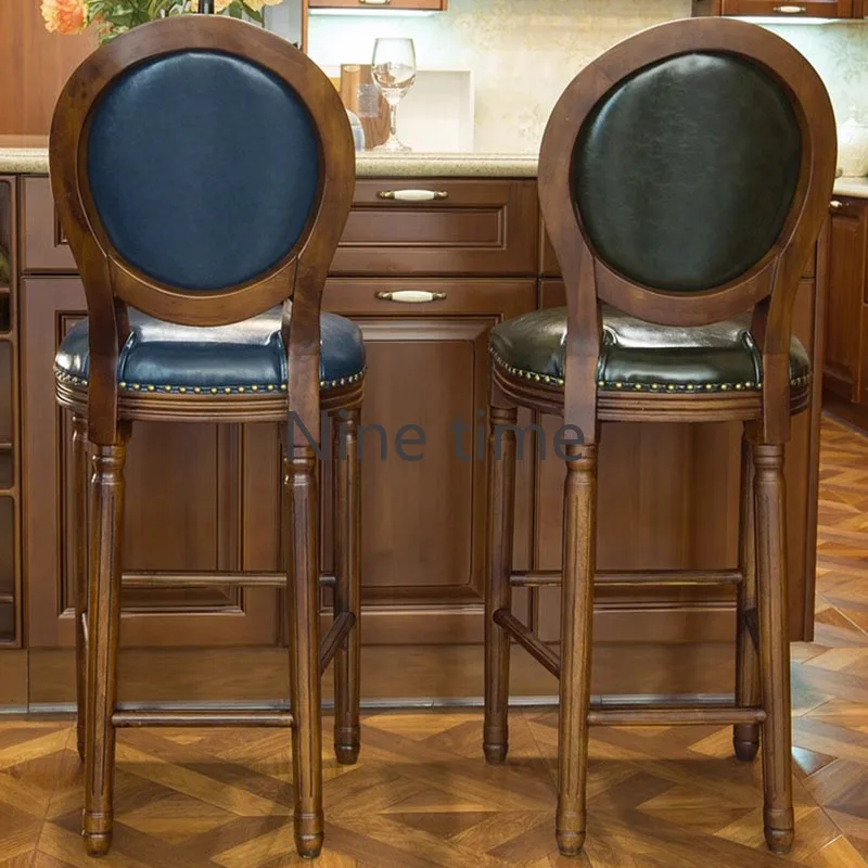 Retro Modern Commercial Bar Chairs Metal Kitchen Swivel Write Library Kitchen Bar Chairs Office Room Banqueta Salon Furniture