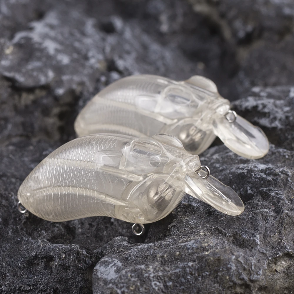 Dr.Holife 10 قطعة تعويم غير مصبوغ Crankbait الاصطناعي جثم باس إغراء 6 سنتيمتر 11.6 جرام كرانكبيت الفراغات الطعم الثابت لتقوم بها بنفسك إغراء #4