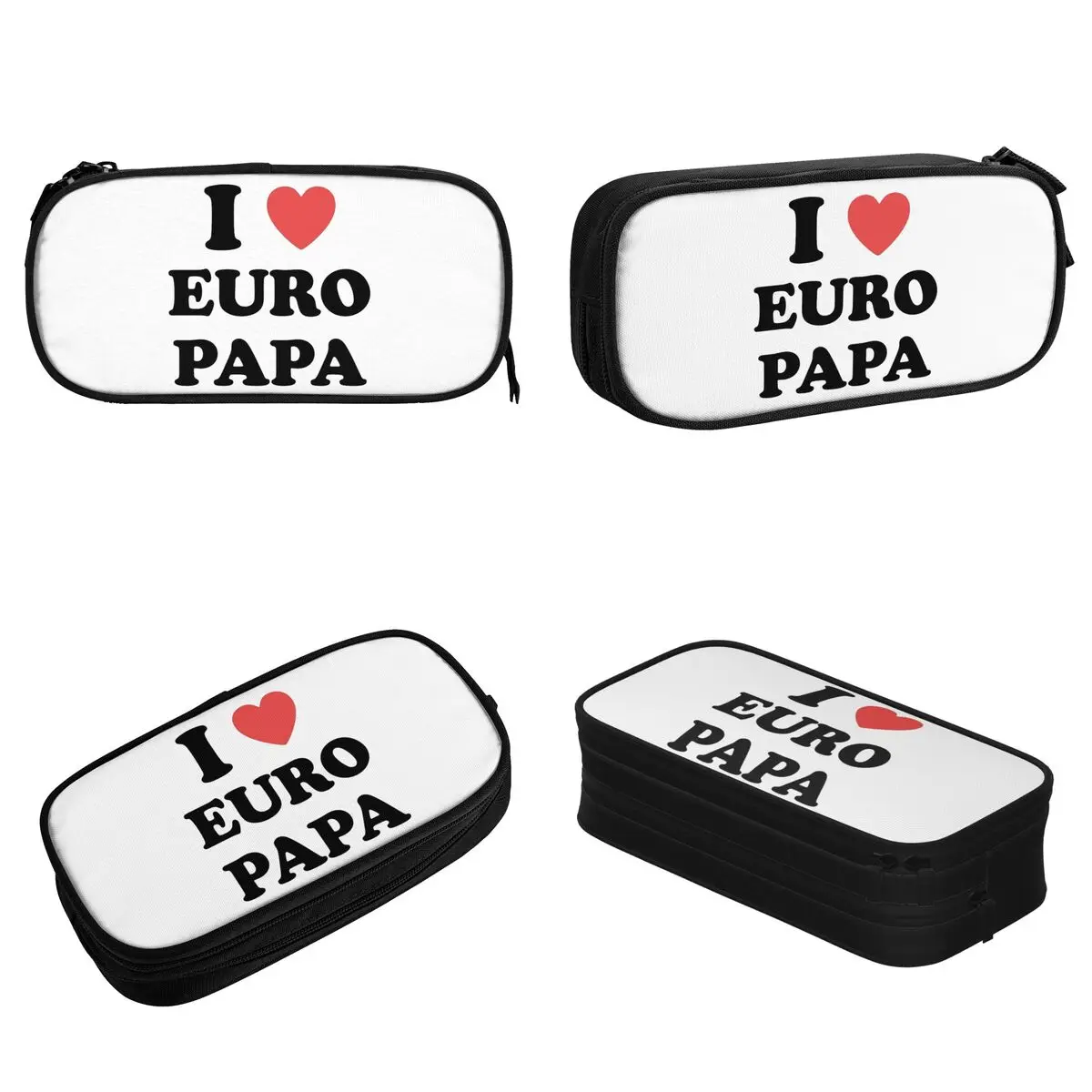 Lovely I Heart Europa Joost Klein Pencil Case Pencilcases Pen Holder Kids Large Storage Bags Students School Gifts Stationery