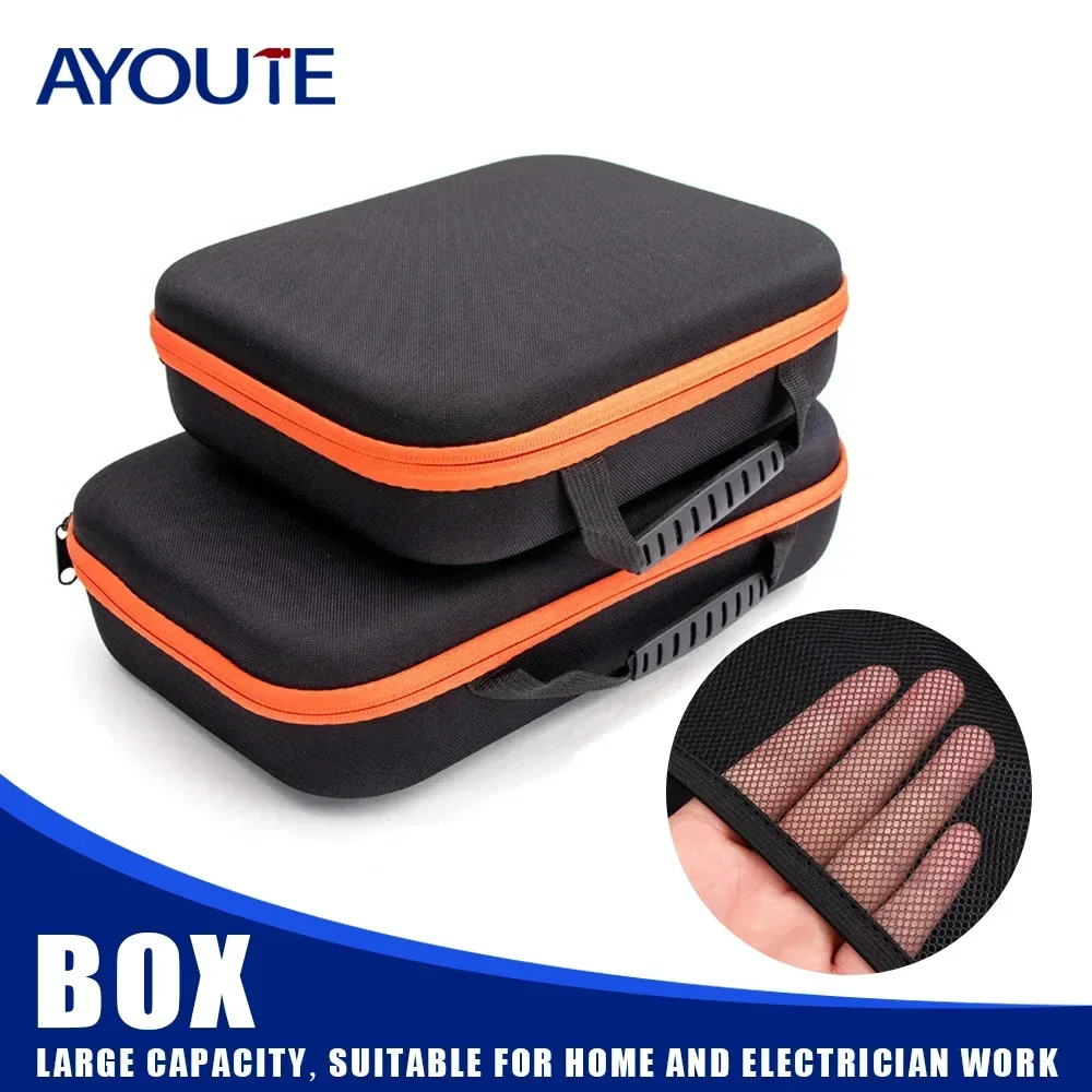 

Portable Electric Drill Tool Storage Bag Oxford Cloth Electrician Hardware Organizer Pouch Multipurpose Shockproof Carrying Case