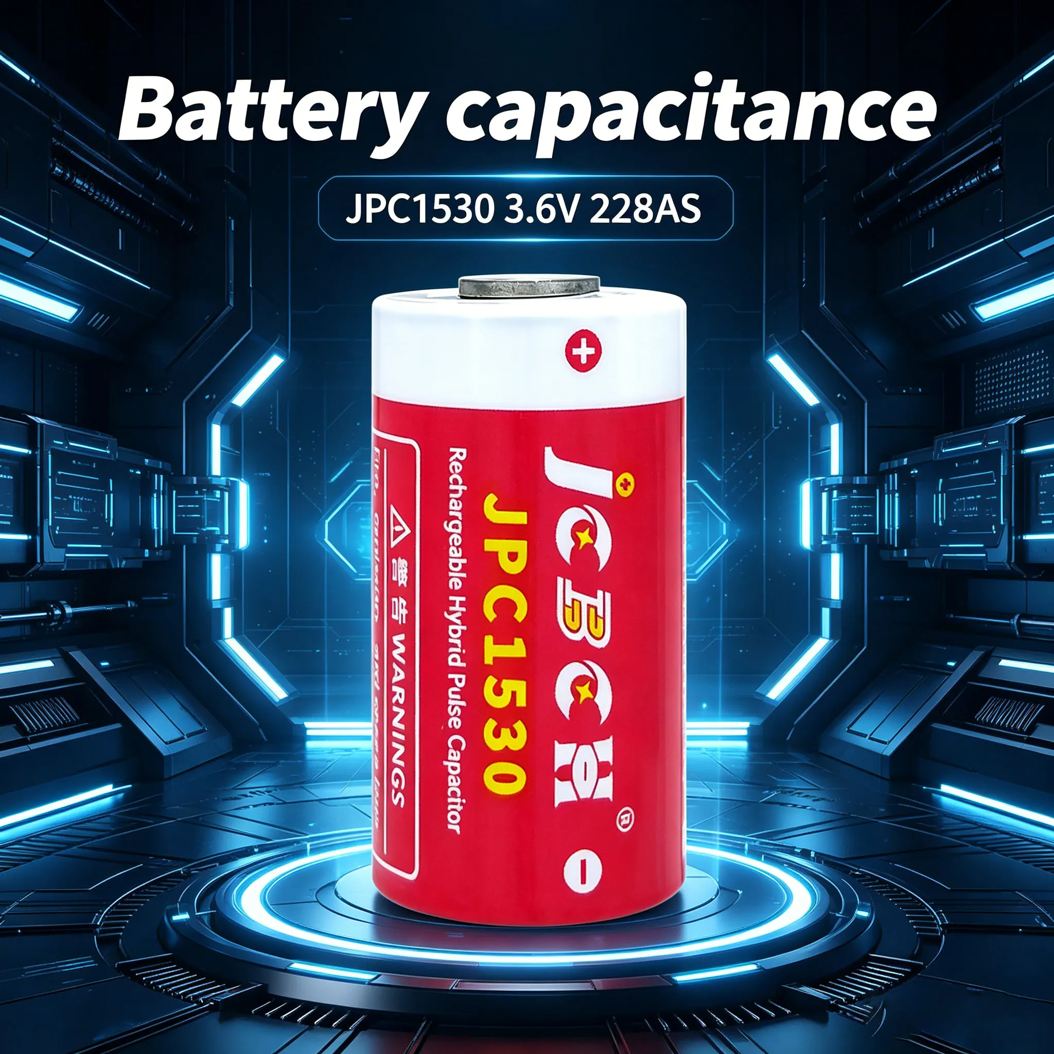 JCBCH JPC1530 Rechargeable battery capacitor 3.6V smart water meter, gas and natural gas meter, flow meter, GPS locator