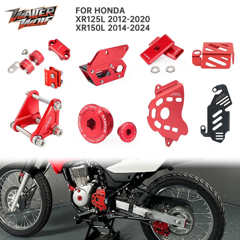 

XR125 XR150 Enduro Off-Road Motocross Accessories For Honda XR150L XR125L Bodywork Cover Guard Crankcase Cap Clip Bracket Holder
