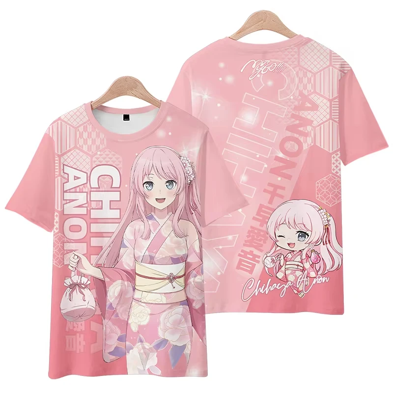 حلم أنيمي بانج! انها MyGO ثلاثية الأبعاد تي شيرت مطبوع الرجال النساء موضة عادية المتضخم قصيرة الأكمام بلايز تيز الاطفال الفتيات الملابس جديد #2