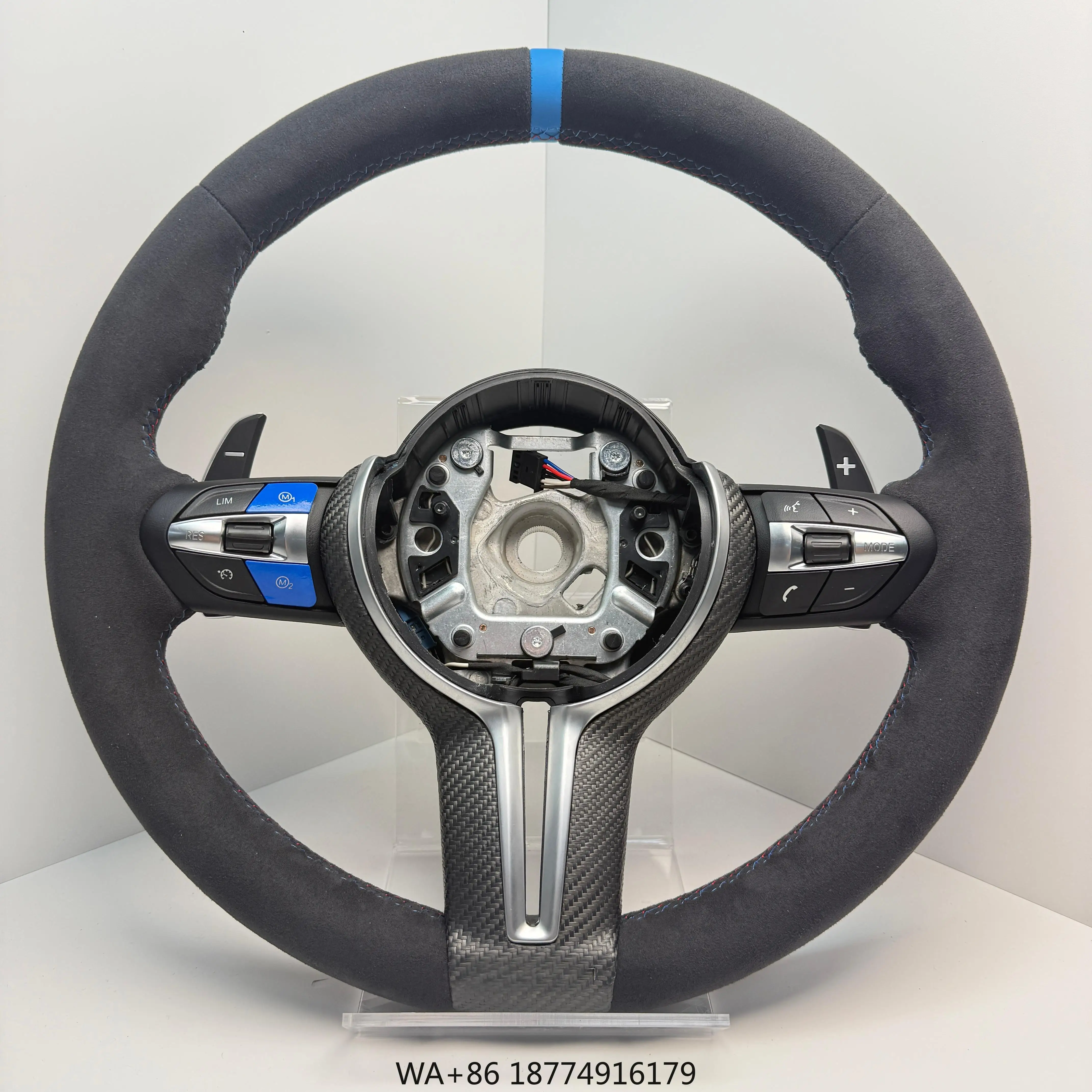 F Style Full for Leather Steering Wheel Sports Design for M6 M3 M5 M240i M4 M2 Models F Series E Series Suitable