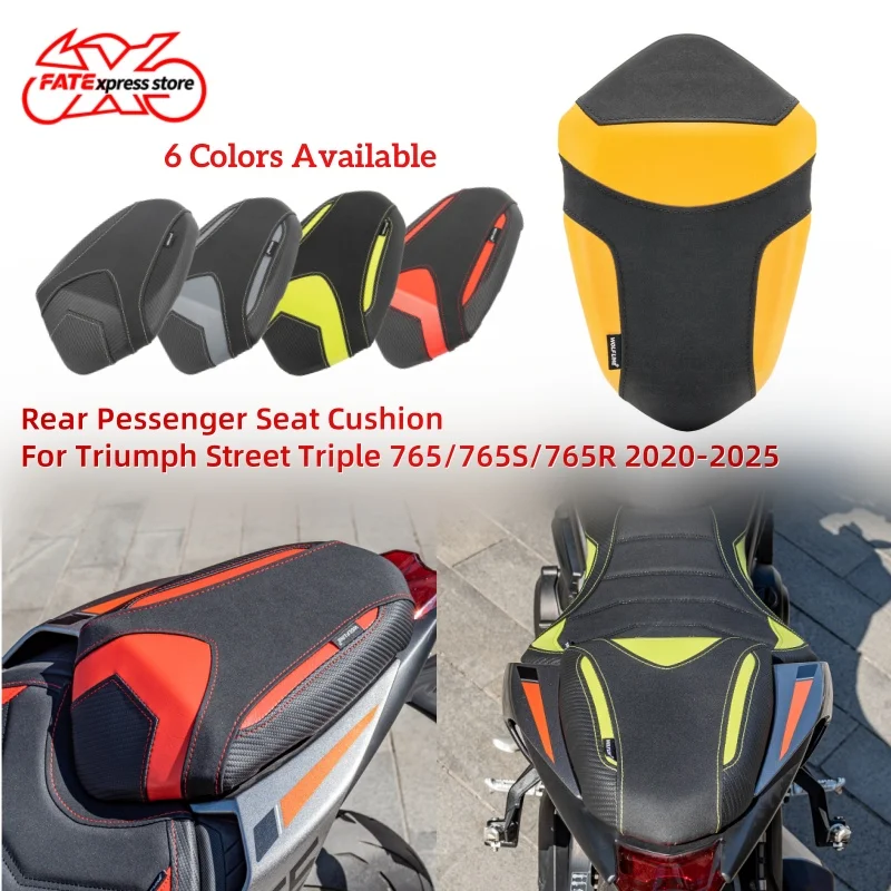 

Rear Passenger Seat Cushion For For Triumph Street Triple 765 S R 765S 765R Pillion Seat Cover Motorcycle Accessories 2020-2025
